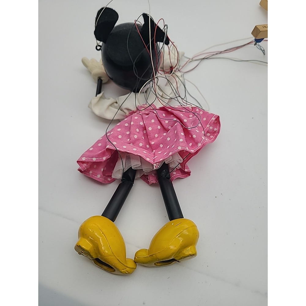 Vintage Early Pelham Puppet 'Minnie Mouse' Marionette String Tangle See Pictures - Picture 9 of 13